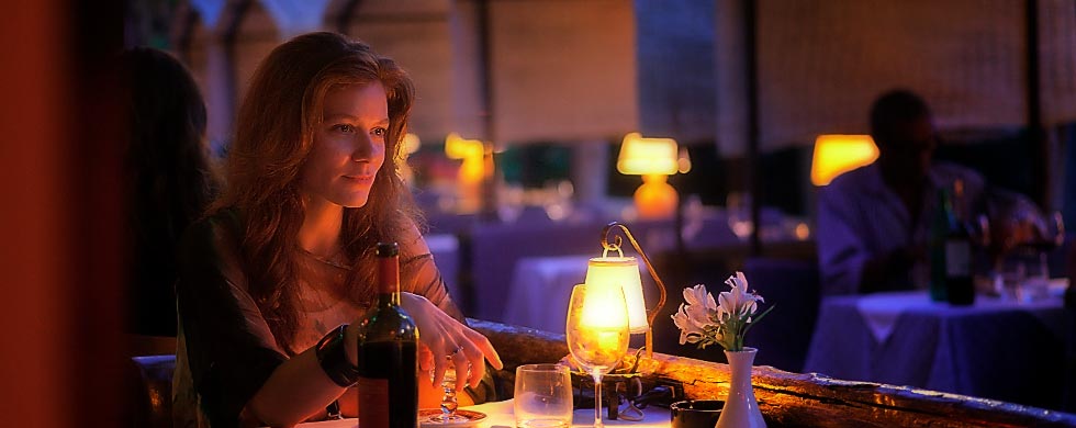 Ristorante al lume di candela a Capri