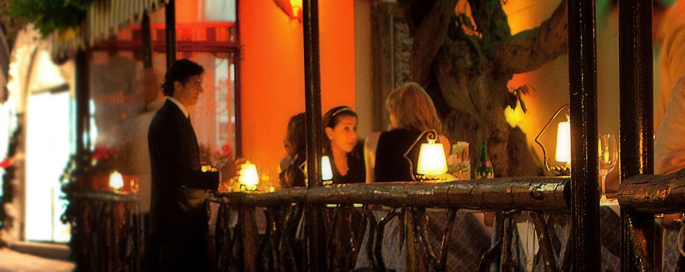 Romantic restaurant in Capri